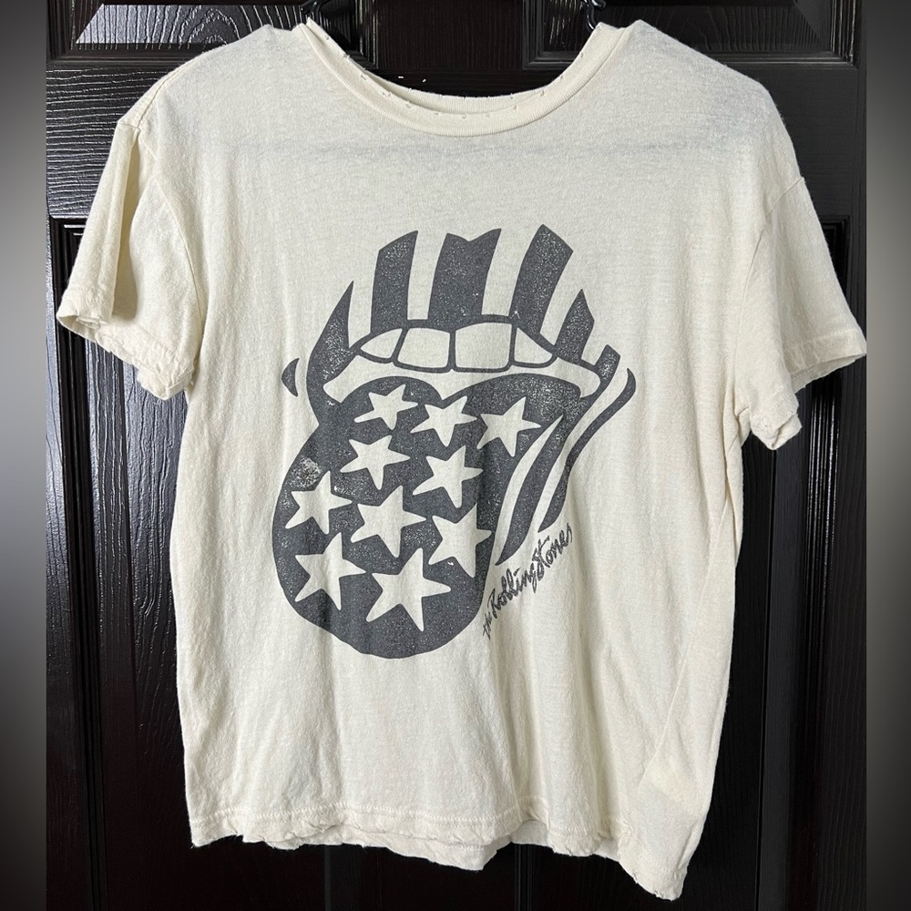 The Rolling Stones Youth Tee
Youth Large, Fits women’s XSmall
Distressed tee